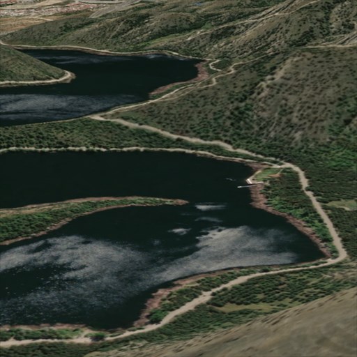 A 3D satellite terrain preview from Teta Maps.